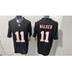 Men Atlanta Falcons  11 Jalon Walker Black F U S E  Vapor Untouchable Limited Stitched Football Jersey