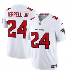 Men Atlanta Falcons  24 A J  Terrell White 2026 New F U S E  Vapor Untouchable Limited Stitched Football Jersey