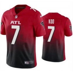 Men Atlanta Falcons 7 Younghoe Koo Red Black Vapor Untouchable Limited Stitc