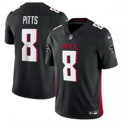 Men Atlanta Falcons 8 Kyle Pitts Black 2023 F.U.S.E. Vapor Untouchable Limited Stitched Football Jersey