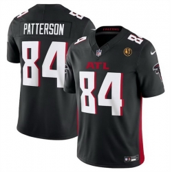 Men Atlanta Falcons 84 Cordarrelle Patterson Black 2023 F U S E  With John Madden Patch Vapor Limited Stitched Football Jersey