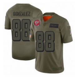 Men Atlanta Falcons 88 Tony Gonzalez Limited Camo 2019 Salute to Service Football Jersey