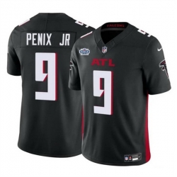 Men Atlanta Falcons 9 Michael Penix Jr Black 2024 With Draft Patch F U S E Vapor Untouchable Limited Stitched Football Jersey