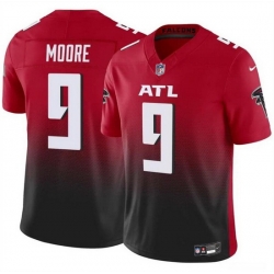 Men Atlanta Falcons 9 Rondale Moore Red Black 2023 F U S E Vapor Untouchable Limited Stitched Football Jersey