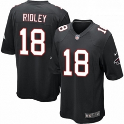 Men Nike Atlanta Falcons 18 Calvin Ridley Game Black Alternate NFL Jersey