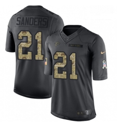 Men Nike Atlanta Falcons 21 Deion Sanders Limited Black 2016 Salute to Service NFL Jersey