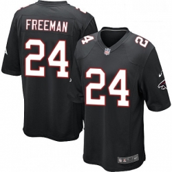 Men Nike Atlanta Falcons 24 Devonta Freeman Game Black Alternate NFL Jersey