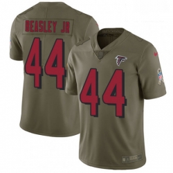 Men Nike Atlanta Falcons 44 Vic Beasley Limited Olive 2017 Salute to Service NFL Jersey