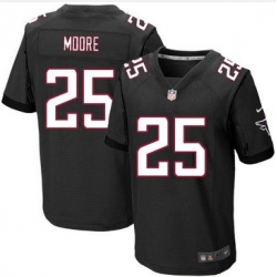 Nike Atlanta Falcons #25 William Moore Black Alternate Mens Stitched NFL Elite Jersey