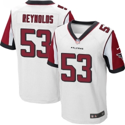 Nike Atlanta Falcons #53 LaRoy Reynolds Elite Mens White Home Jersey