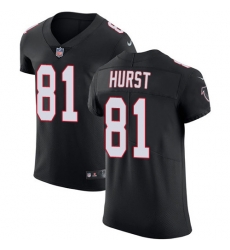 Nike Atlanta Falcons 81 Hayden Hurst Black Alternate Men Stitched NFL New Elite Jersey