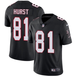 Nike Atlanta Falcons 81 Hayden Hurst Black Alternate Men Stitched NFL Vapor Untouchable Limited Jersey