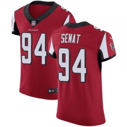 Nike Falcons #94 Deadrin Senat Red Team Color Mens Stitched NFL Vapor Untouchable Elite Jersey