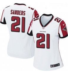 Womens Nike Atlanta Falcons 21 Deion Sanders Game White NFL Jersey