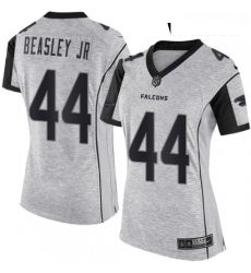 Womens Nike Atlanta Falcons 44 Vic Beasley Limited Gray Gridiron II NFL Jersey