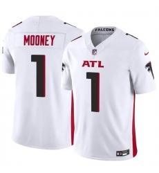 Youth Atlanta Falcons 1 Darnell Mooney White 2024 F U S E  Vapor Untouchable Limited Stitched Football Jersey