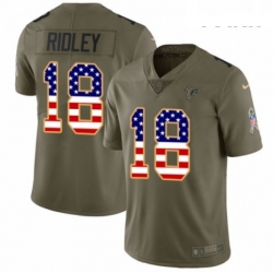Youth Nike Atlanta Falcons 18 Calvin Ridley Limited Olive USA Flag 2017 Salute to Service NFL Jersey Youth Nike Atlanta Falcons 18 Calvin Ridley Limited Olive USA Flag 2017 Salute to Service NFL Jersey
