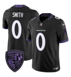 Men Baltimore Ravens  0 Roquan Smith Black 2026 F U S E  Alternate Vapor Stitched Limited Football Jersey