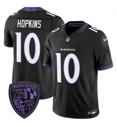 Men Baltimore Ravens  10 DeAndre Hopkins Black 2026 F U S E  Alternate Vapor Stitched Limited Football Jersey