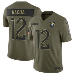 Men Baltimore Ravens 22 Derrick Henry Olive 2025 Salute to Service Limited Stitched Football Jersey