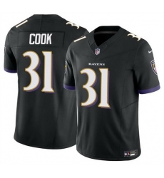 Men Baltimore Ravens 31 Dalvin Cook Black 2024 F U S E  Vapor Limited Football Jersey