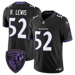 Men Baltimore Ravens  52 Ray Lewis Black 2026 F U S E  Alternate Vapor Stitched Limited Football Jersey