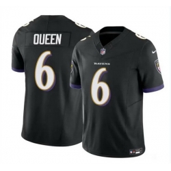 Men Baltimore Ravens 6 Patrick Queen Black 2023 F U S E  Vapor Limited Football Jersey