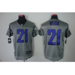 Nike Baltimore Ravens 21 Lardarius Webb Grey Elite Shadow NFL Jersey