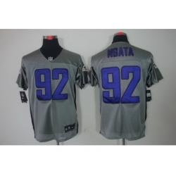 Nike Baltimore Ravens 92 Haloti Ngata Grey Elite Shadow NFL Jersey