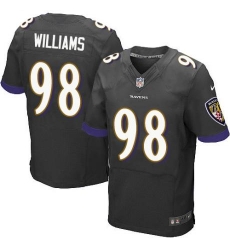 Nike Baltimore Ravens #98 Brandon Williams Black Alternate Men 27s Stitched NFL New Elite Jersey