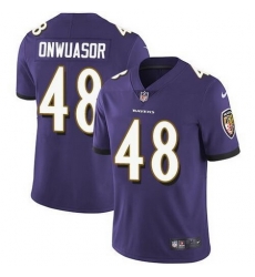 Nike Ravens 48 Patrick Onwuasor Purple Vapor Untouchable Limited Jersey