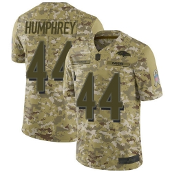 Ravens 44 Marlon Humphrey Camo Mens Stitched Football Limited 2018 Salute To Service Jersey