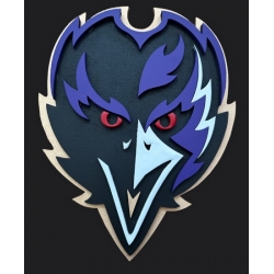 Men Ravens Team Logo Patch Biaog