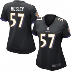 Womens Nike Baltimore Ravens 57 CJ Mosley Game Black Alternate NFL Jersey