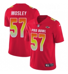 Womens Nike Baltimore Ravens 57 CJ Mosley Limited Red 2018 Pro Bowl NFL Jersey