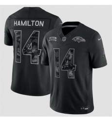 Youth Baltimore Ravens 14 Kyle Hamilton Black 2026 Salute to Service Limited Stitched Football Jersey Youth Baltimore Ravens 14 Kyle Hamilton Black 2026 Salute to Service Limited Stitched Football Jersey