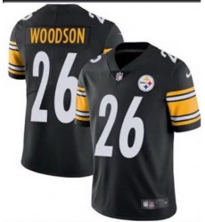 Youth Nike Steelers  26 Rod Woodson Black Stitched NFL Vapor Untouchable Limited Jersey