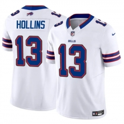 Men Buffalo Bills 13 Mack Hollins White 2024 F U S E  Vapor Untouchable Limited Stitched Football Jersey