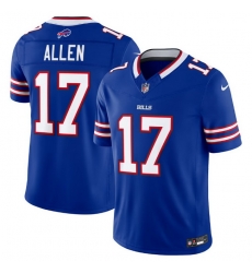 Men Buffalo Bills 17 Josh Allen Nike Royal Team Vapor F U S E Stitched Limited Jerseys