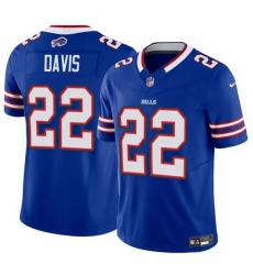 Men Buffalo Bills 22 Ray Davis Royal 2024 F U S E Vapor Untouchable Limited Stitched Football Jersey