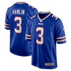 Men Buffalo Bills 3 Damar Hamlin Nike Royal Player Jersey