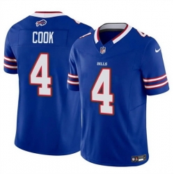 Men Buffalo Bills 4 James Cook Blue 2023 F U S E  Vapor Untouchable Limited Stitched Football Jersey