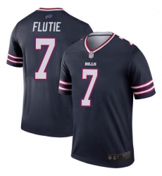 Men Buffalo Bills Doug Flutie Navy Legend Inverted Jersey