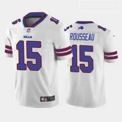 Men Buffalo Bills Gregory Rousseau White Blue 2021 Draft Jersey