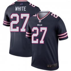 Men Buffalo Bills Tre'Davious White White Legend Inverted Navy Jersey