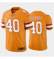 Men Tampa Bay Mike Alstott #40 Creamsicle Orange Stitched Vapor Limited Jersey