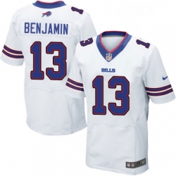 Mens Nike Buffalo Bills 13 Kelvin Benjamin Elite White NFL Jersey