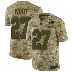 Mens Nike Buffalo Bills 27 TreDavious White Limited Camo 2018 Salute to Service NFL Jerse