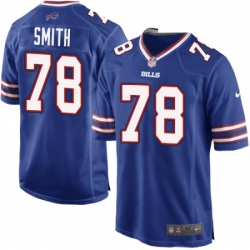 Mens Nike Buffalo Bills 78 Bruce Smith Game Royal Blue Team Color NFL Jersey