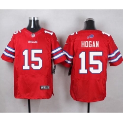 Nike Bills #15 Chris Hogan Red Mens Stitched NFL Elite Rush Jersey